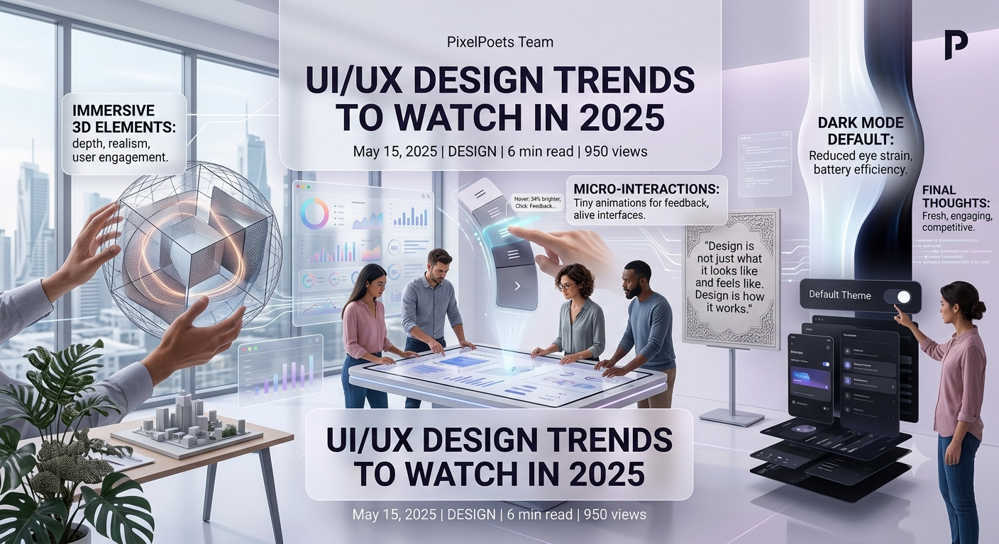 UI/UX Design Trends to Watch in 2025